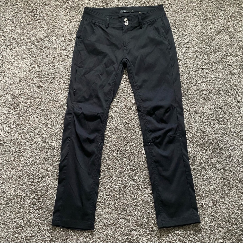 Prana Halle Pants Women’s Size 4 Black - Convertible Roll Up